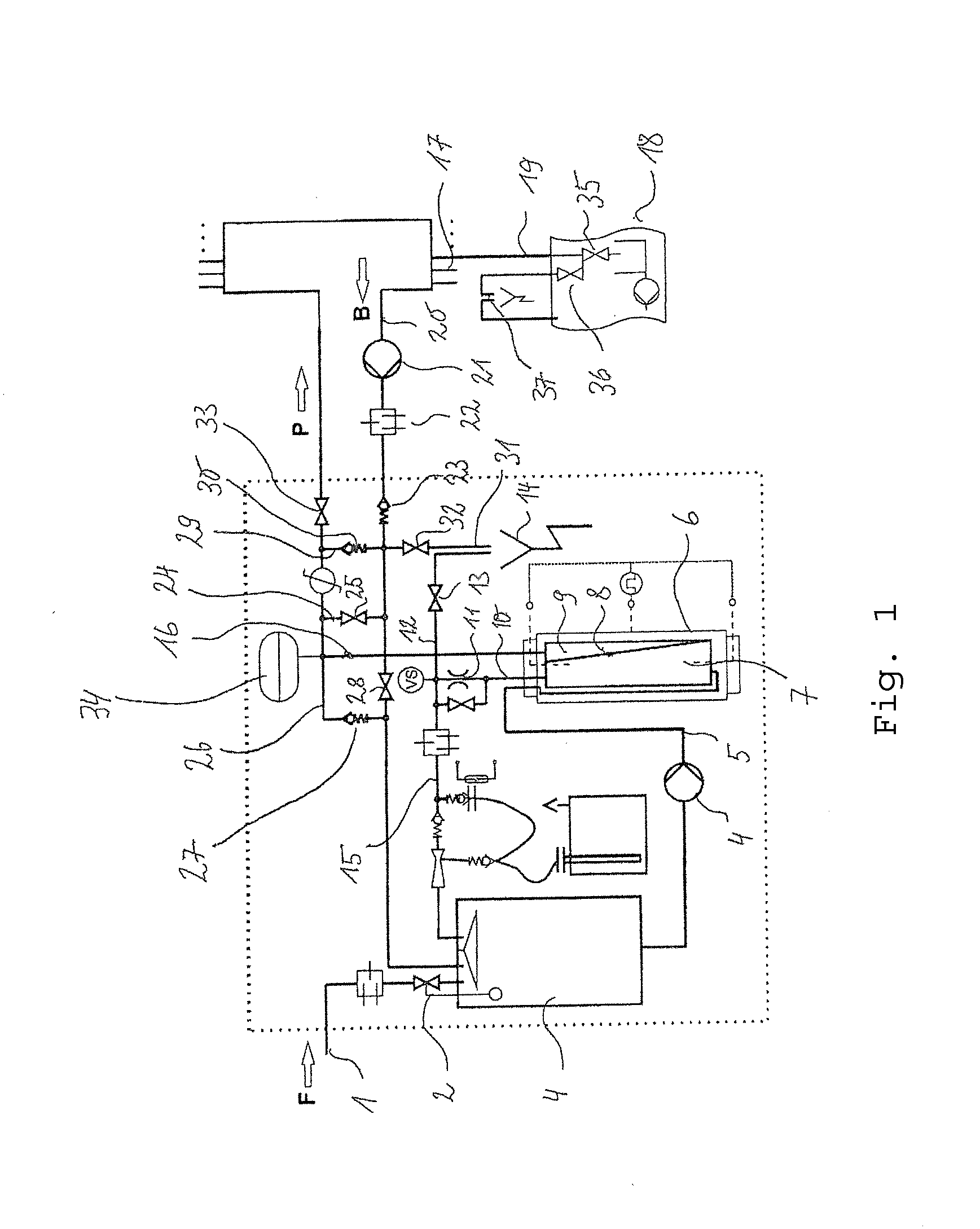 Ro system and method for disinfecting lines of the ro system