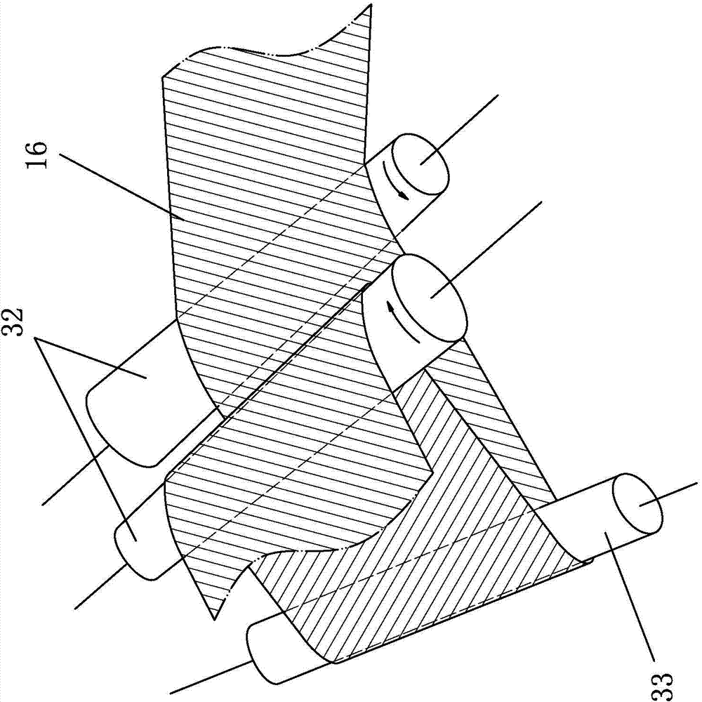 Production equipment and production technology for changing plain cloth to skewing weft wide-angle cloth