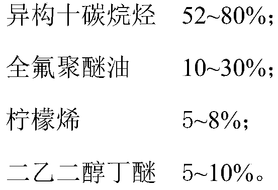 Cleaning agent capable of electrified cleaning of electrical equipment with withstand voltage of 25KV or above and preparation method thereof