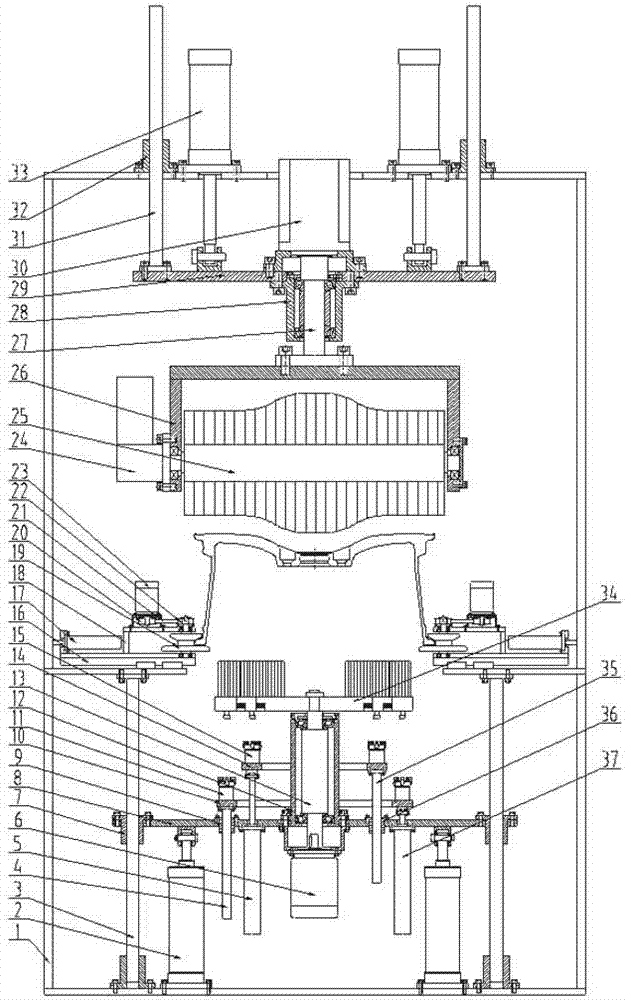 A ring type wheel deburring device