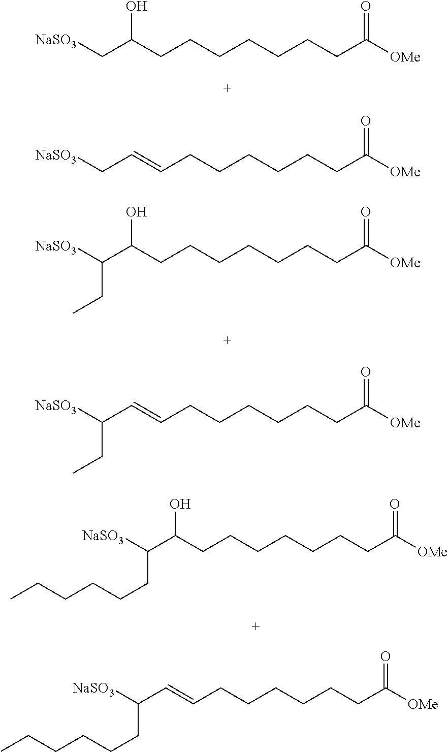 Sulfonates from natural oil metathesis