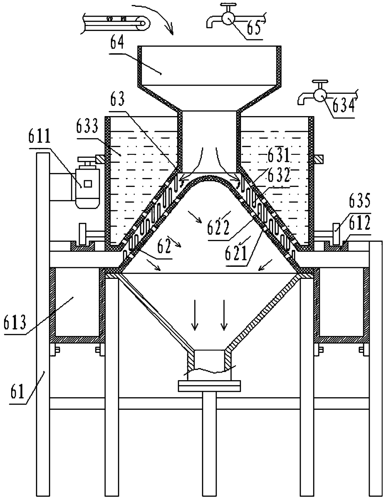 High-efficiency mud removal processing equipment for mud fishes