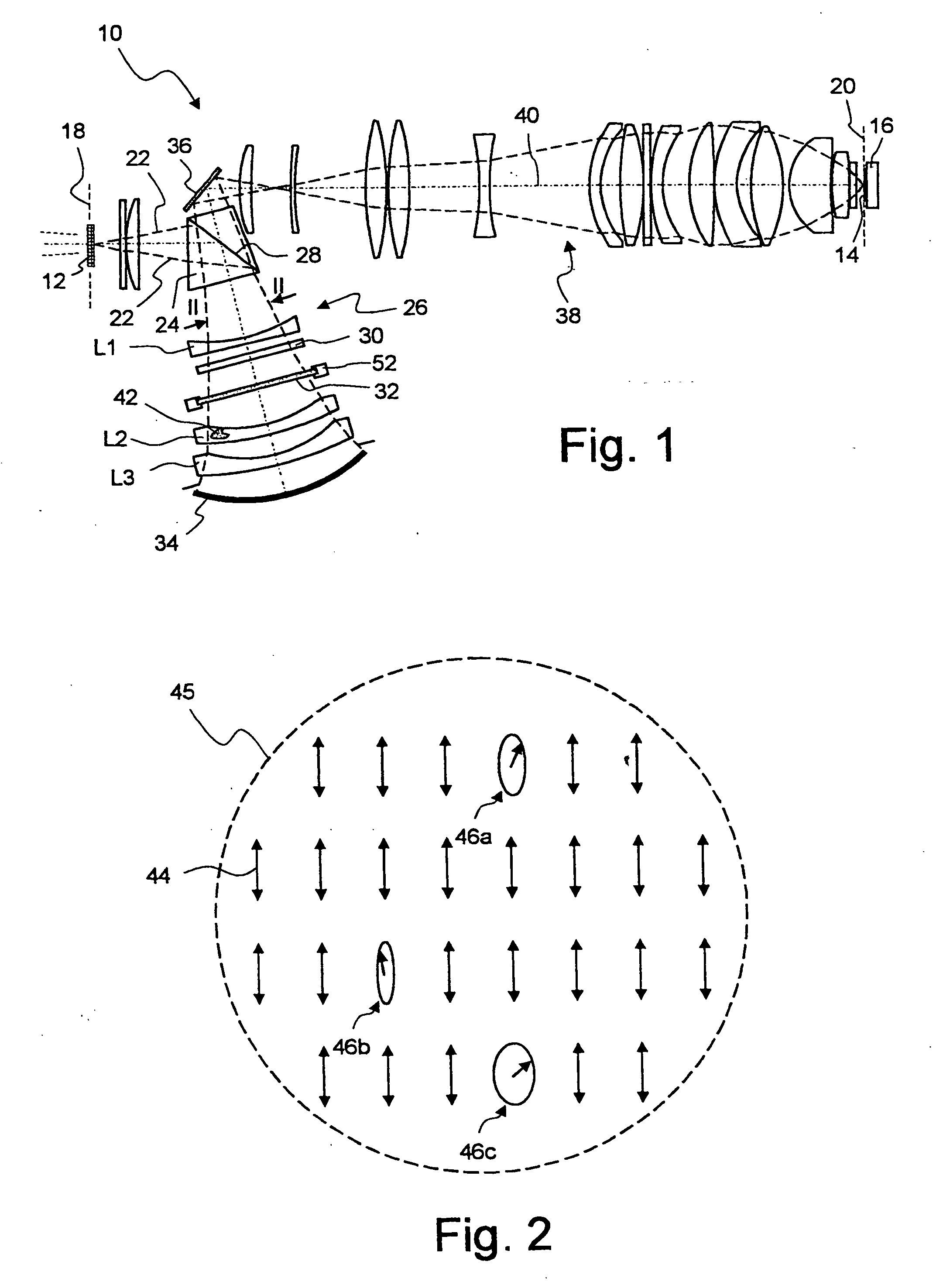 Projection lens for a microlithographic projection exposure apparatus