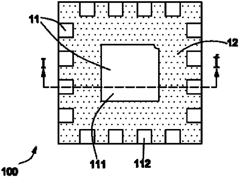 QFN (quad flat non-lead) package with multiple circles of pins and manufacturing method thereof