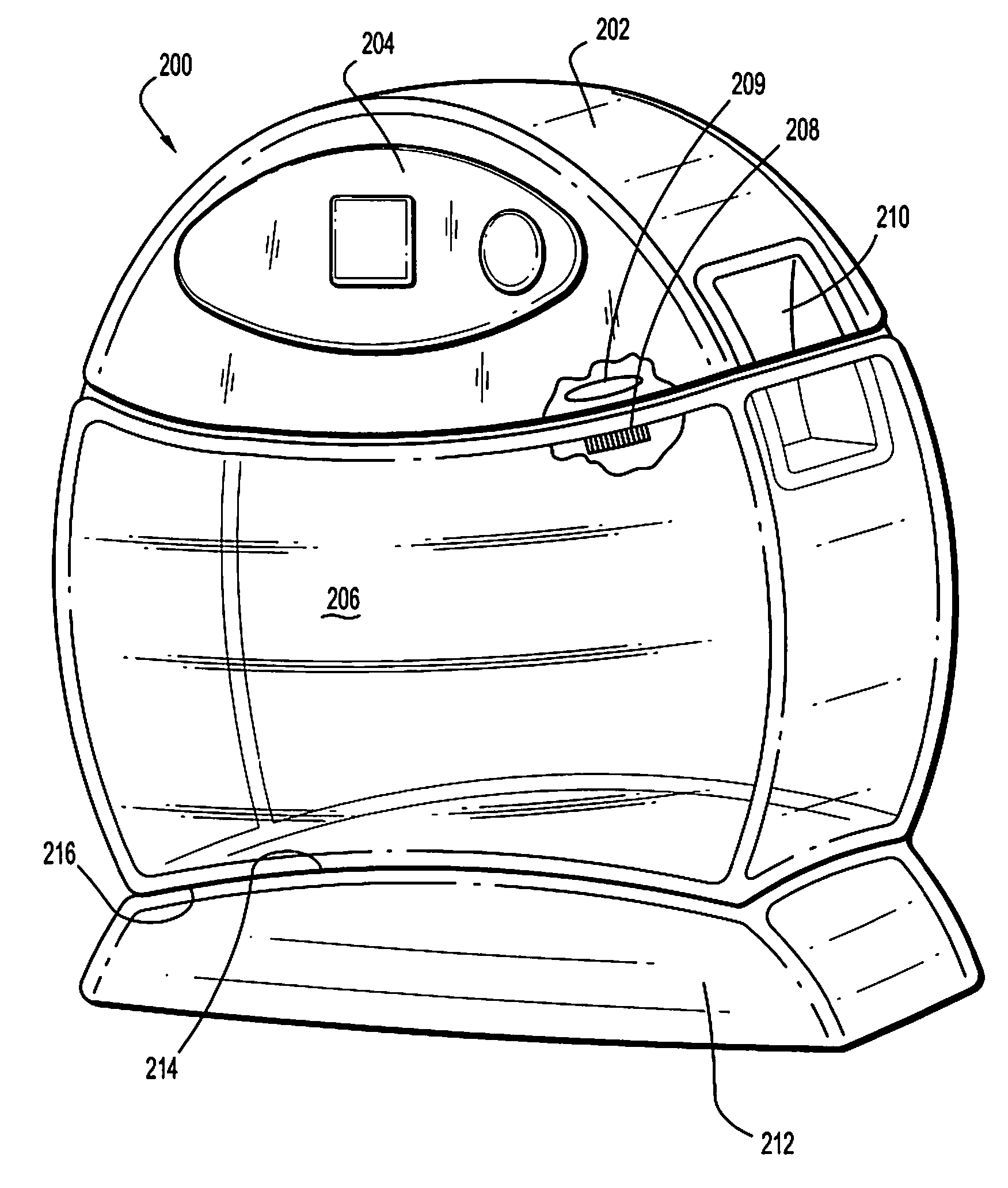 Wound therapy system with housing and canister support