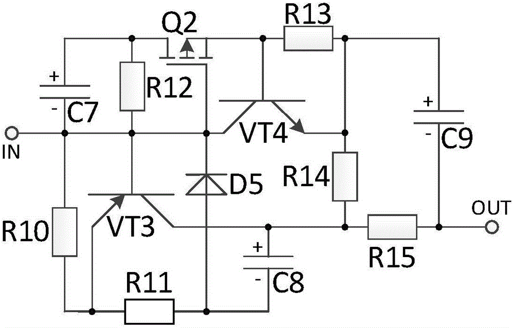 Architectural-lighting LED-lamp constant-current driving system based on chip protection circuit