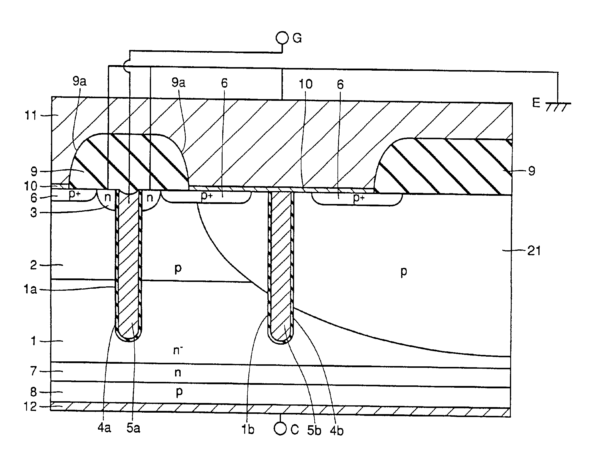 High voltage withstanding semiconductor device
