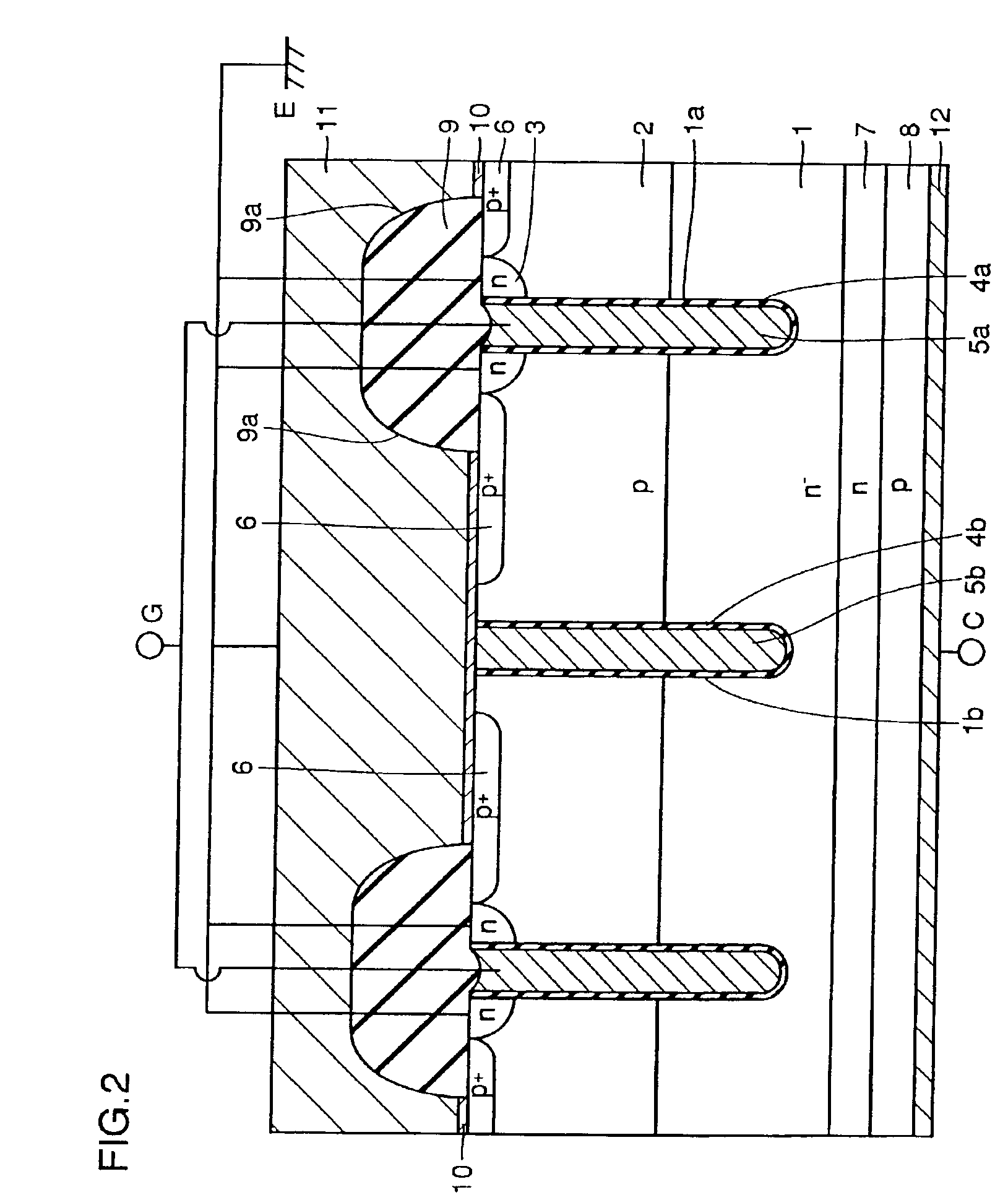 High voltage withstanding semiconductor device