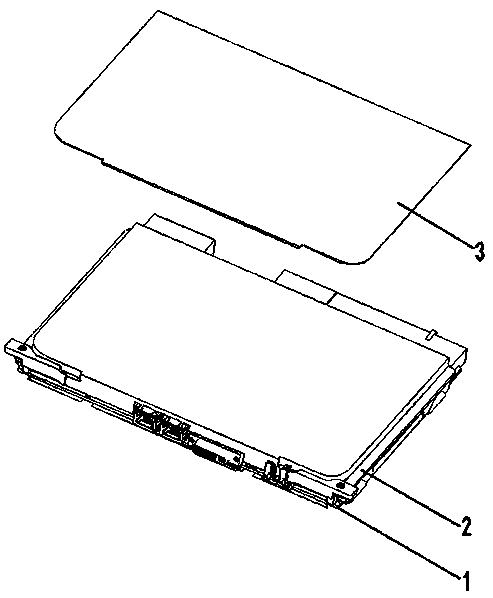 Heat dissipation method of pluggable board card which adopts a heat conduction film