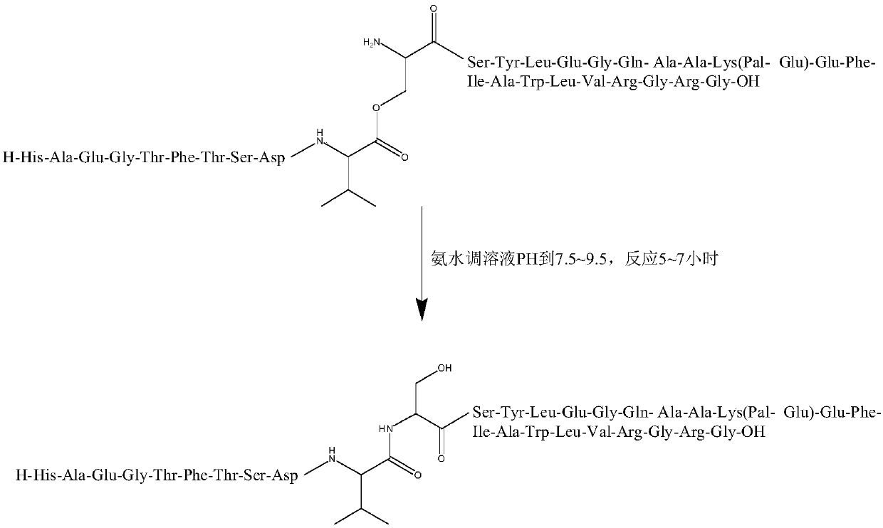 Liraglutide synthesis method