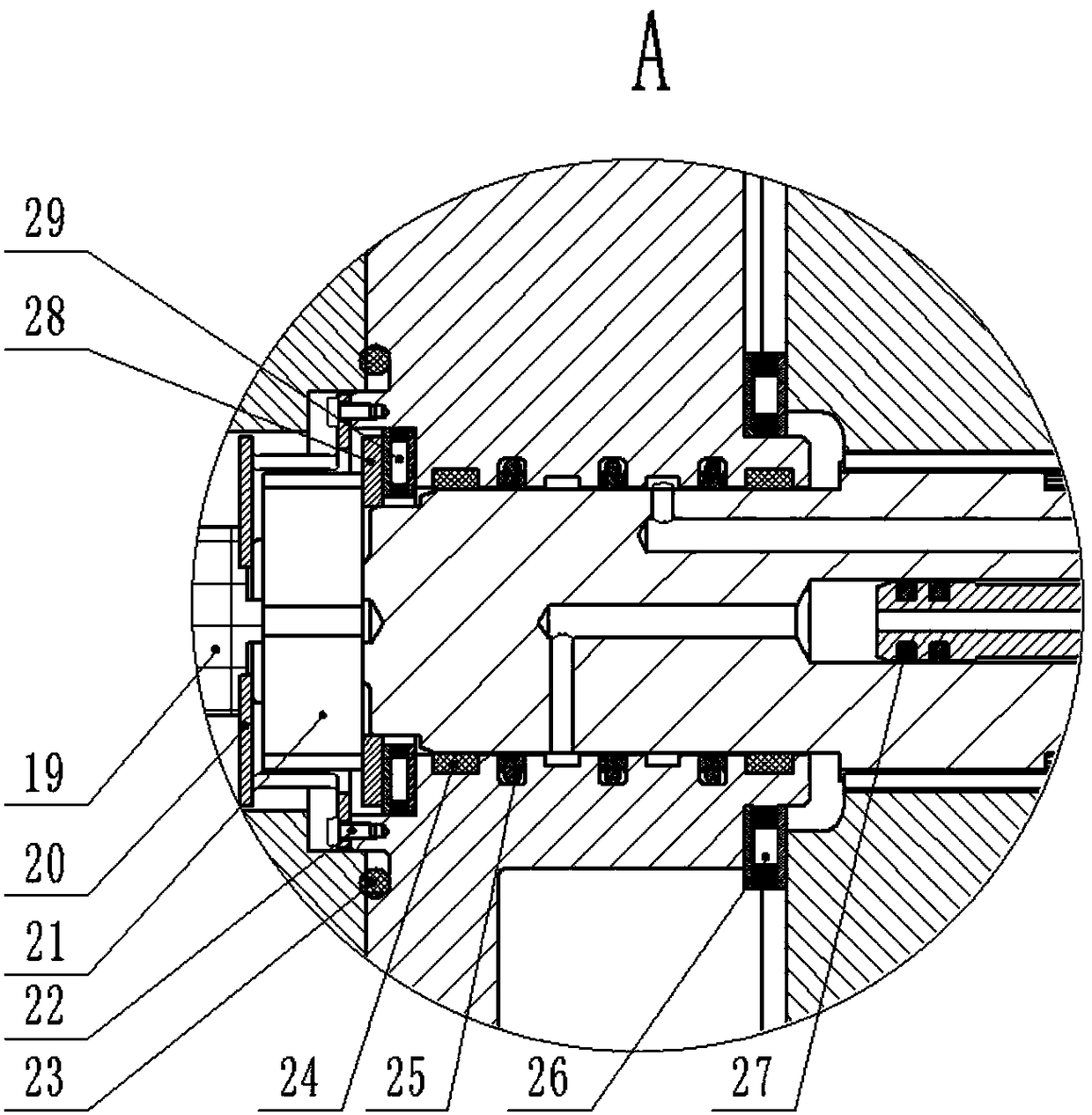 Full sea deep hydraulic mechanical wrist joint