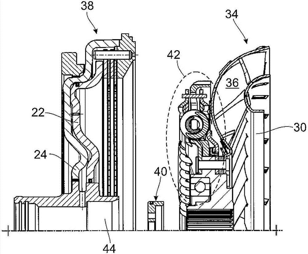 Fixing element for fixing turbine hub and method of assembling a hydrodynamic torque converter