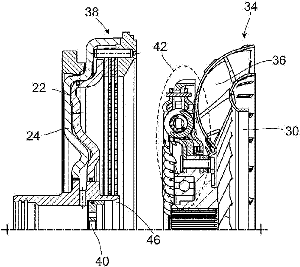 Fixing element for fixing turbine hub and method of assembling a hydrodynamic torque converter