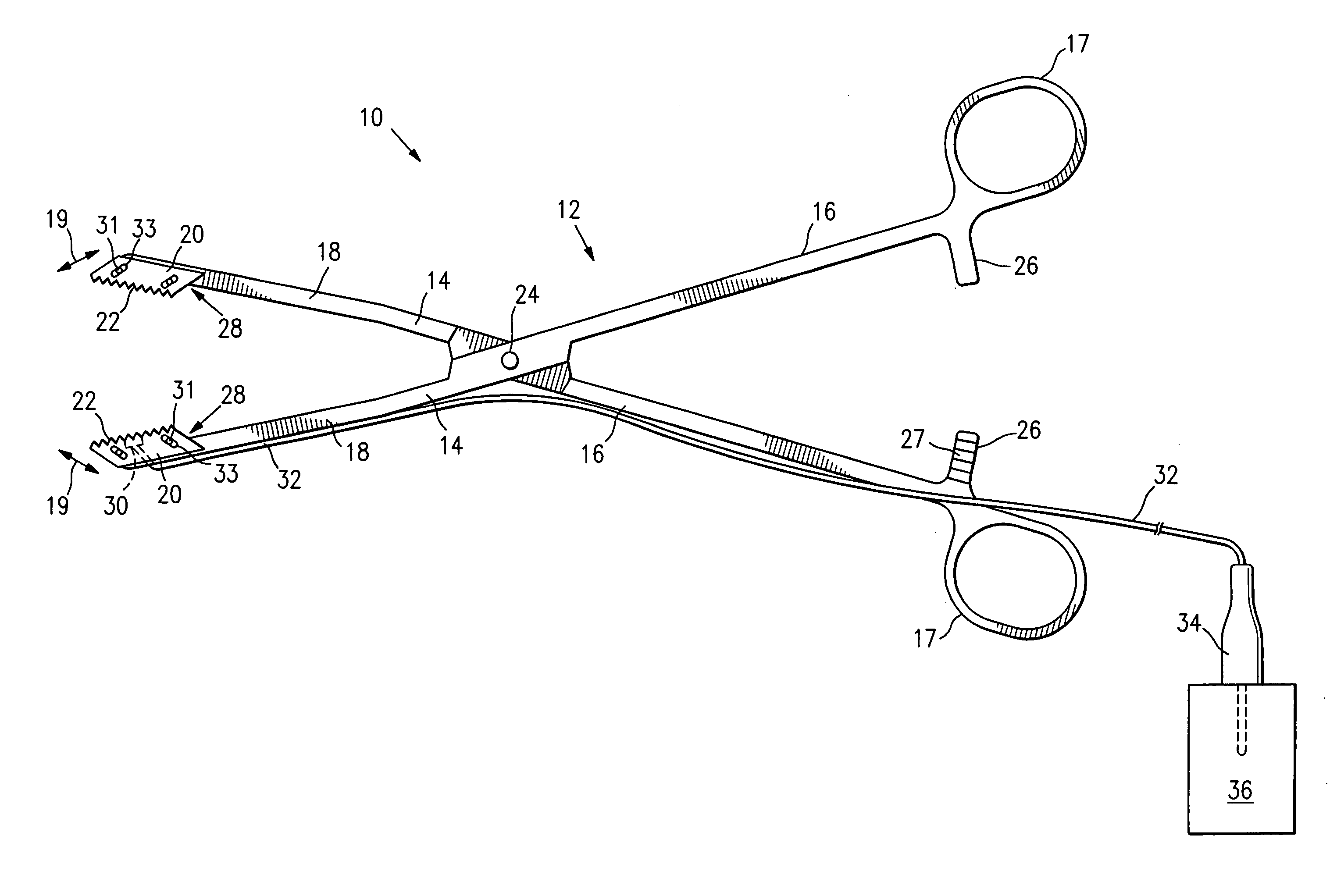 Vascular clamp for caesarian section