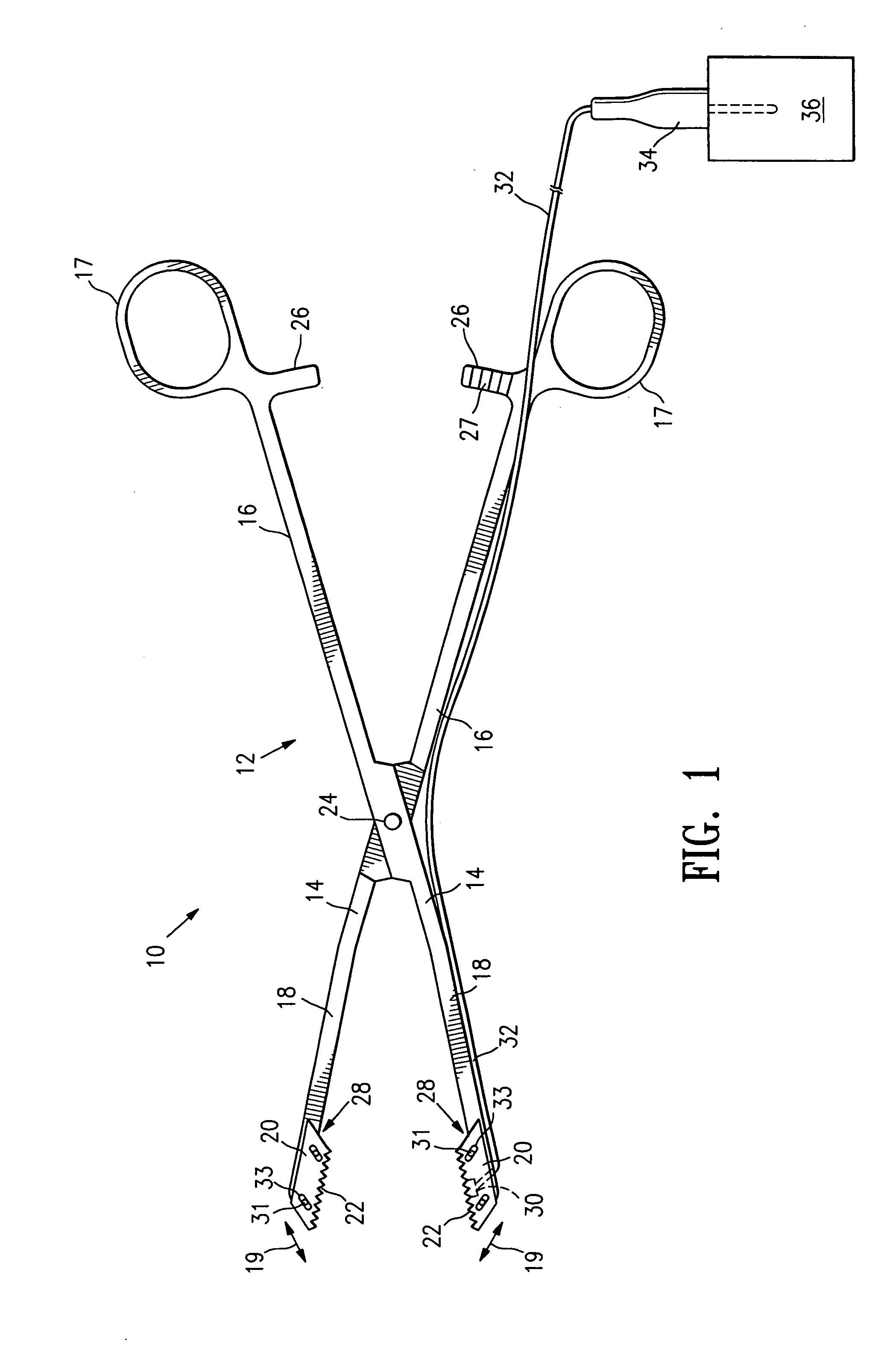 Vascular clamp for caesarian section