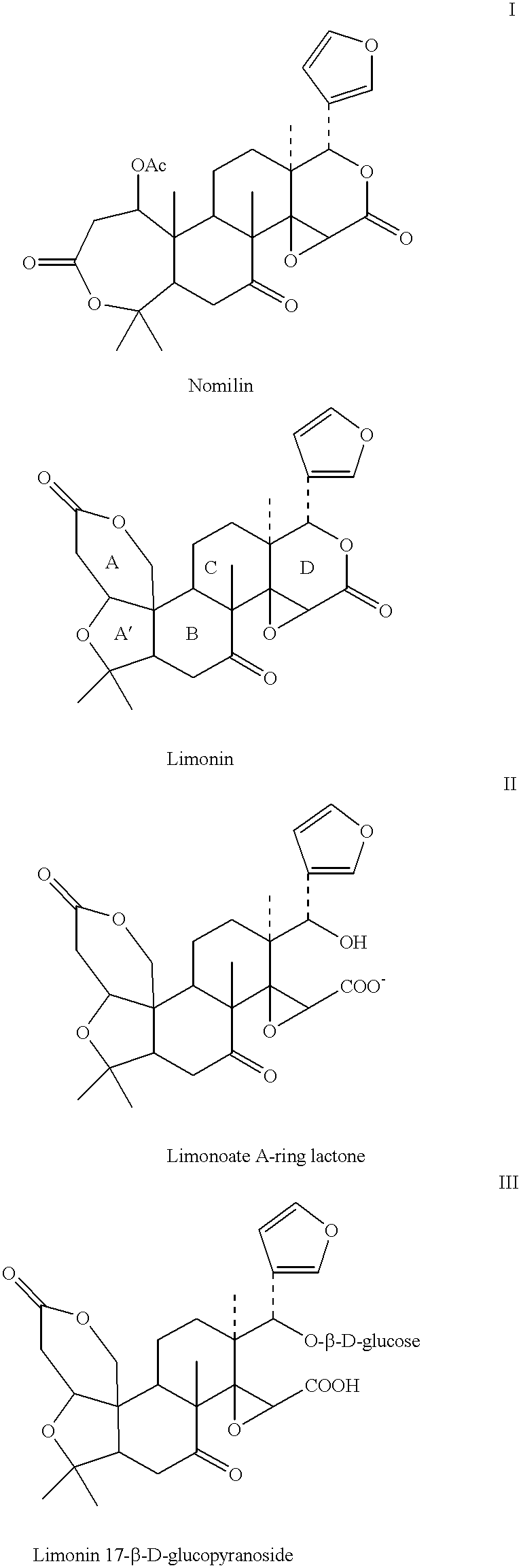Compositions and methods of treatment of neoplastic diseases and hypercholesterolemia with citrus limonoids and flavonoids and tocotrienols