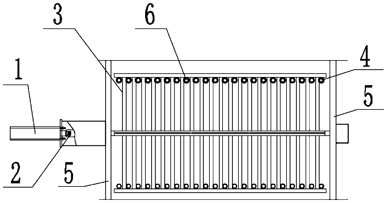 Boiler convection heating surface vibratory-hitting type deashing device and vibratory-hitting method