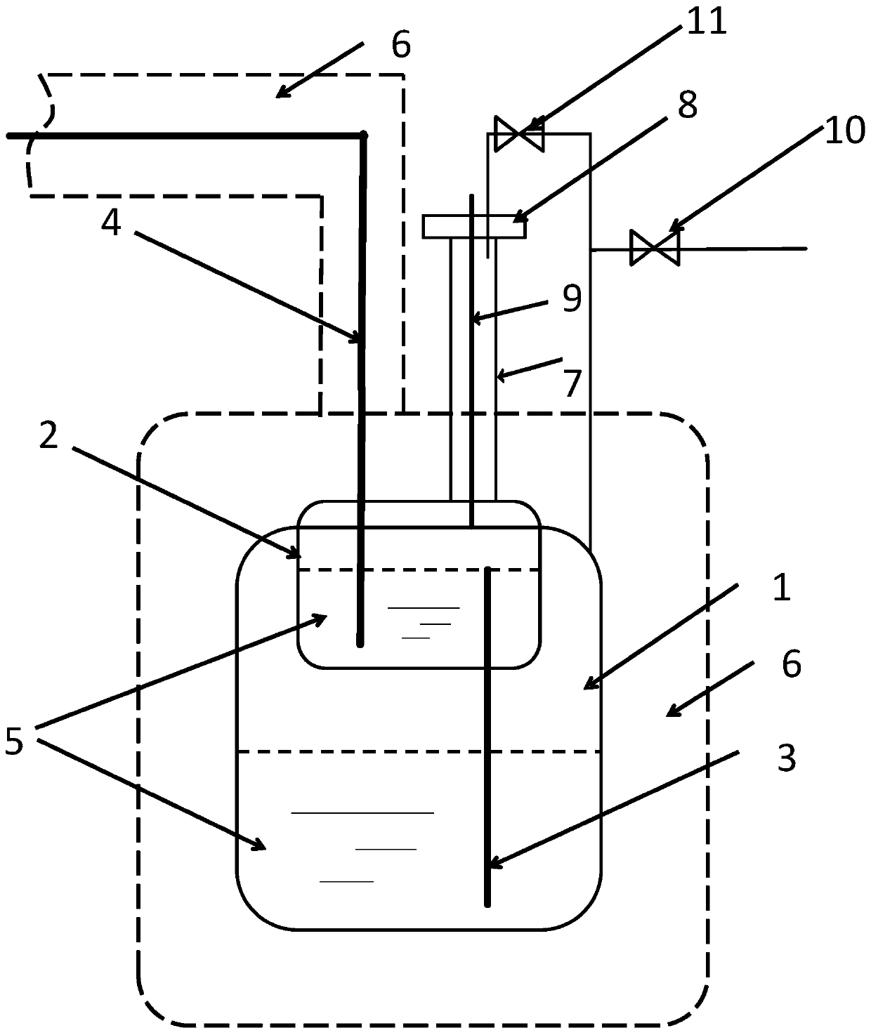 High-temperature fluid quantitative discharging system and high-temperature fluid quantitative discharging method