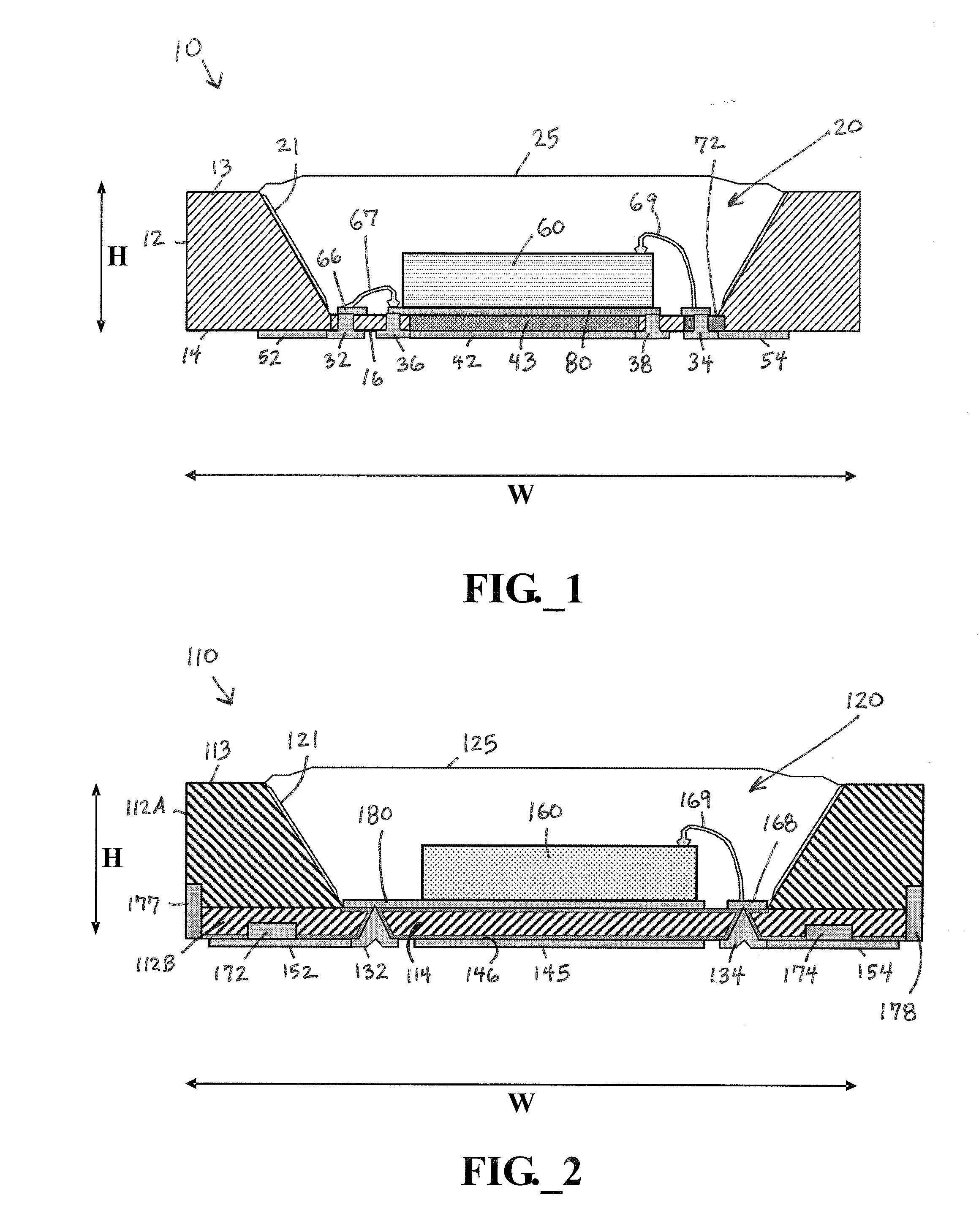 Microscale optoelectronic device packages