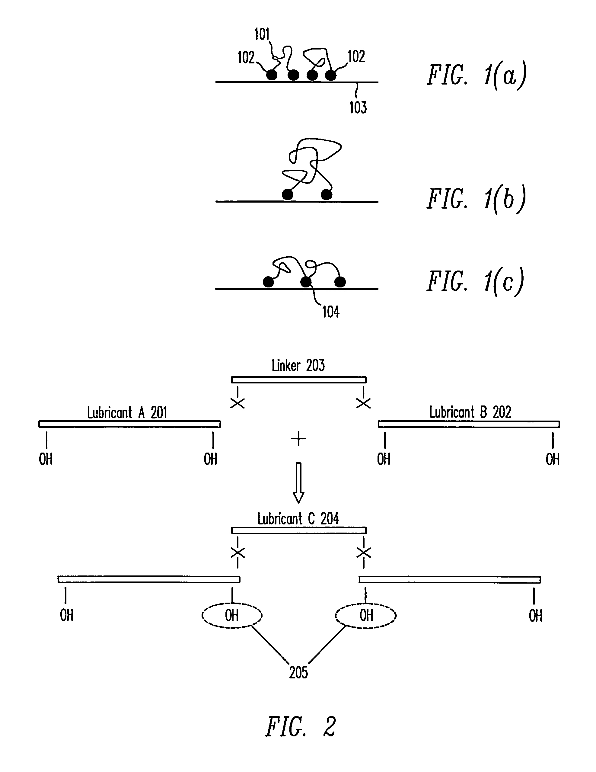 Lubricant with non-terminal functional groups