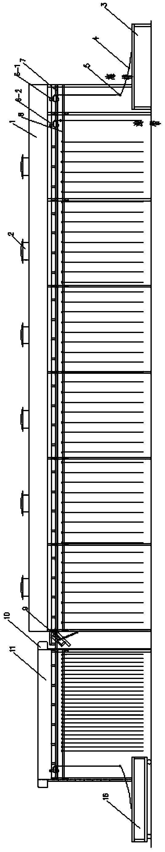 A kelp hanging drying device and its working method