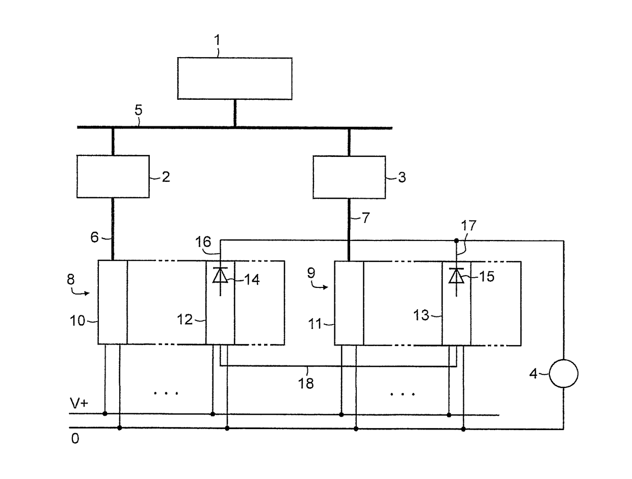 Redundant control system for an actuator and method for redundant control thereof