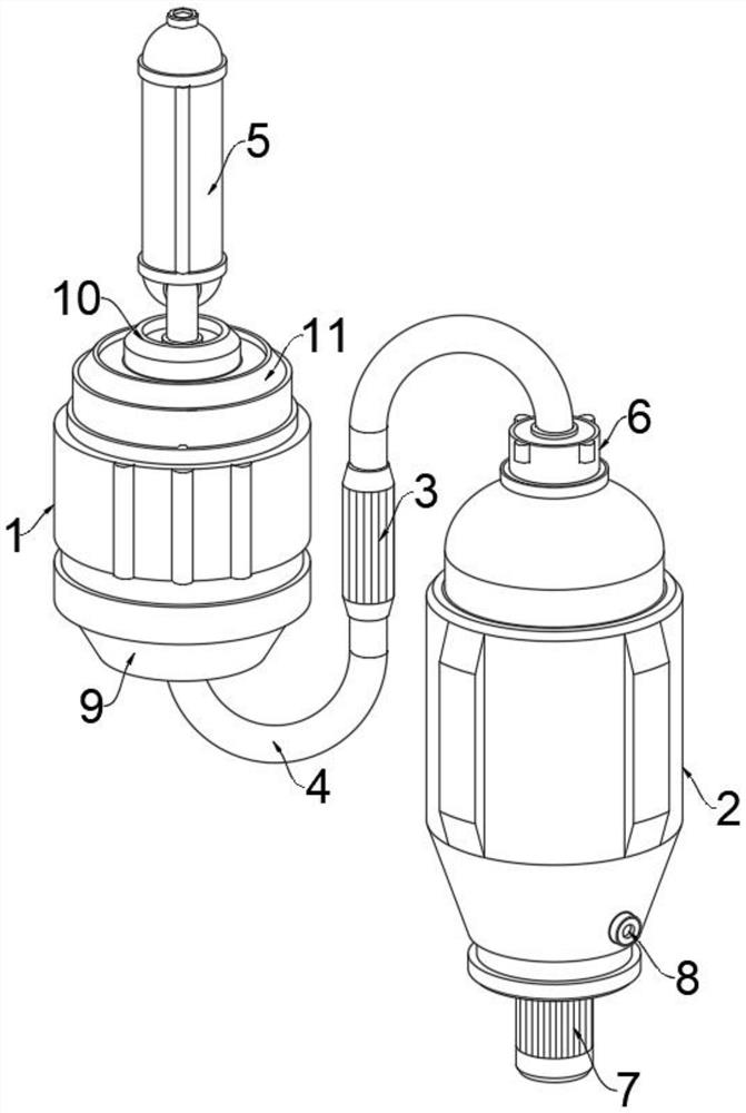 Separation and purification preparation device and separation and purification method of maca polysaccharide