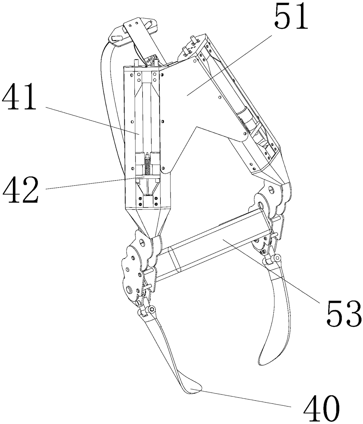 A pneumatic exoskeleton assisting device