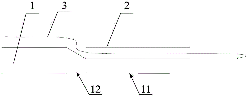 Rapid exchange double-lumen micro catheter for reverse thrombolysis and use method thereof