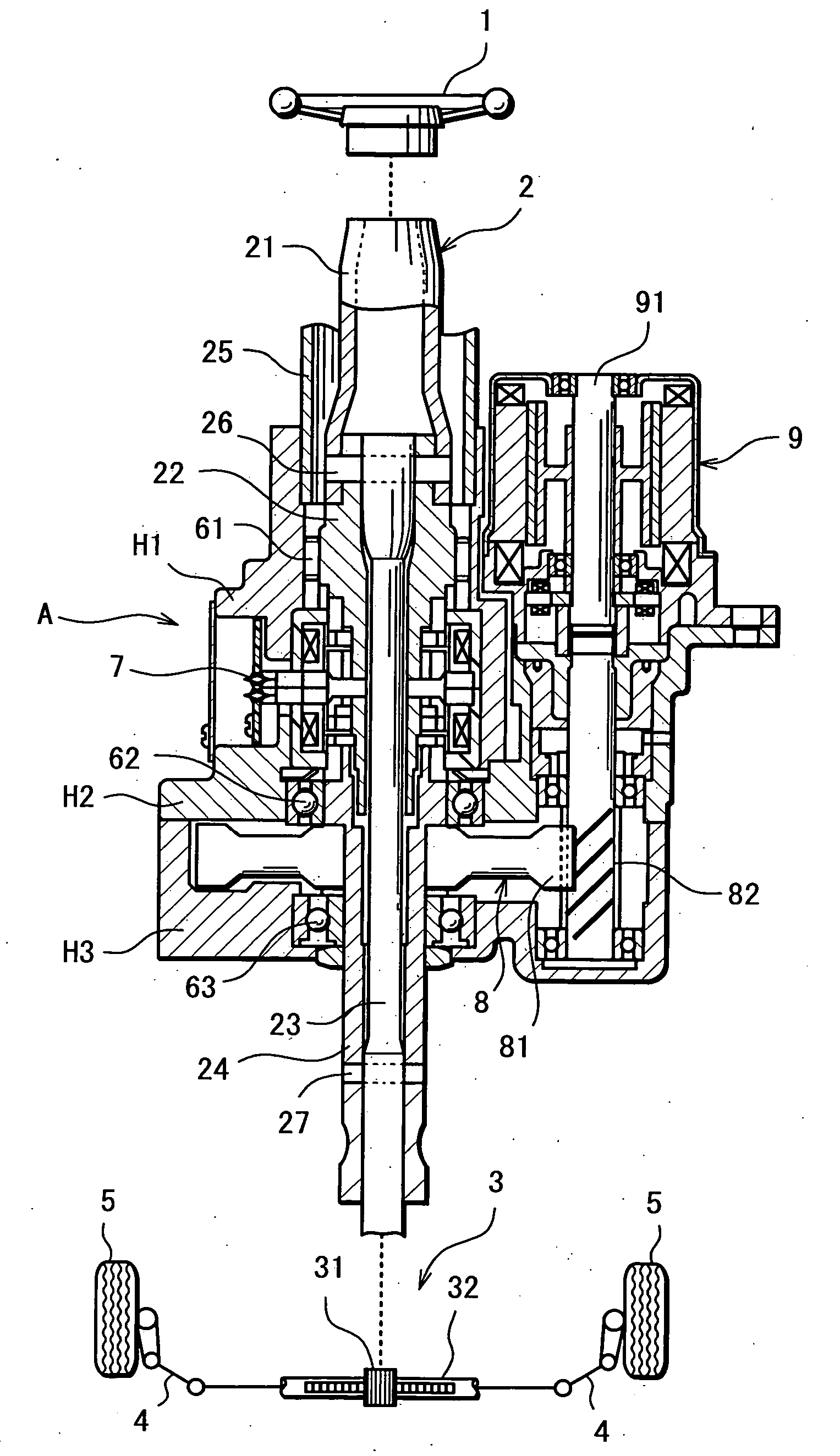 Electric motor power steering system