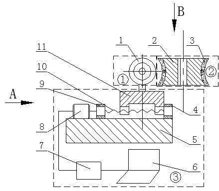 Speed-adjustable permanent magnet inductive worm and wormwheel transmission device