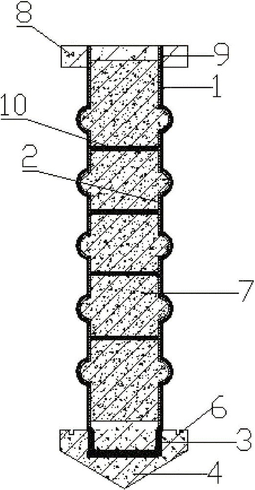 Bamboo joint type sleeve pile and electroosmosis combined soft soil roadbed reinforcement system and construction method