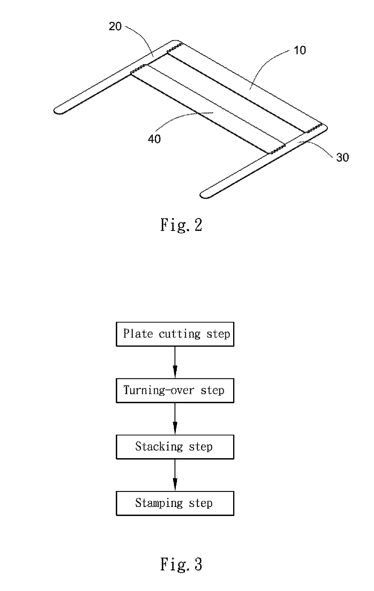 Jointed metal plates and manufacturing method thereof