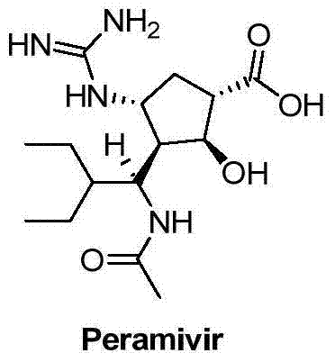Method for preparing peramivir key intermediate
