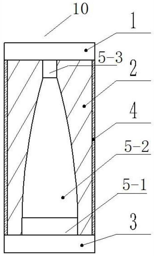 Anechoic tile attached to outer surface of underwater vehicle shell and underwater vehicle