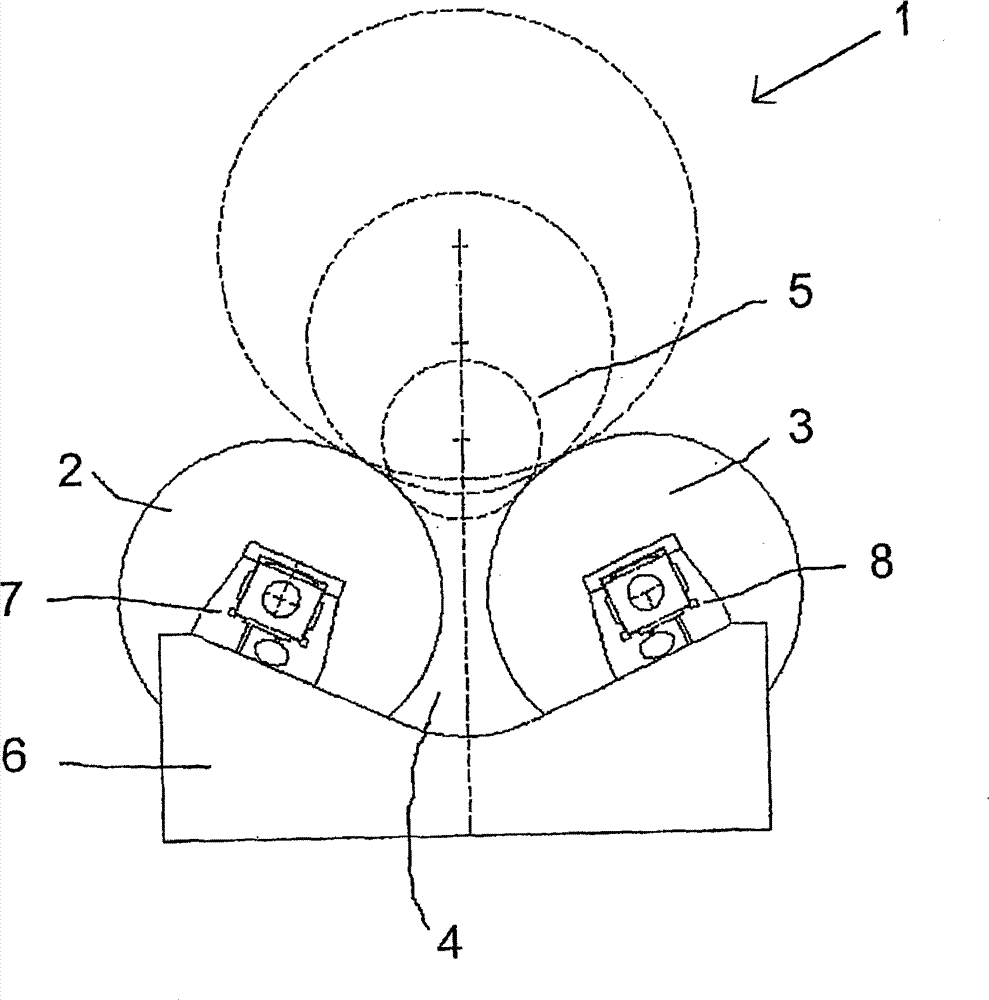 Device and method for winding sheet of material