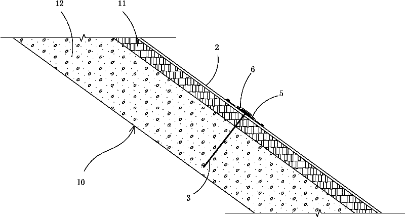 Weathering preventing and reinforcing method and structure of mudstone side slope of waste residue storage yard