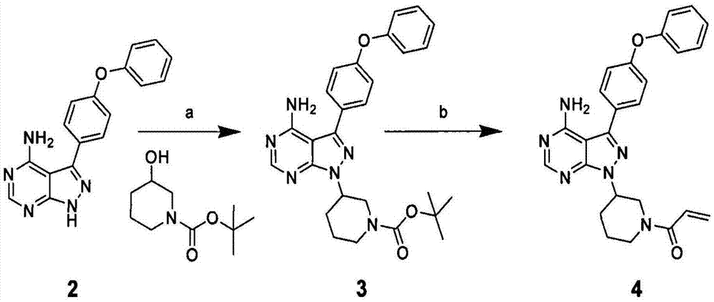 Preparation method of Bruton's tyrosine kinase inhibitor