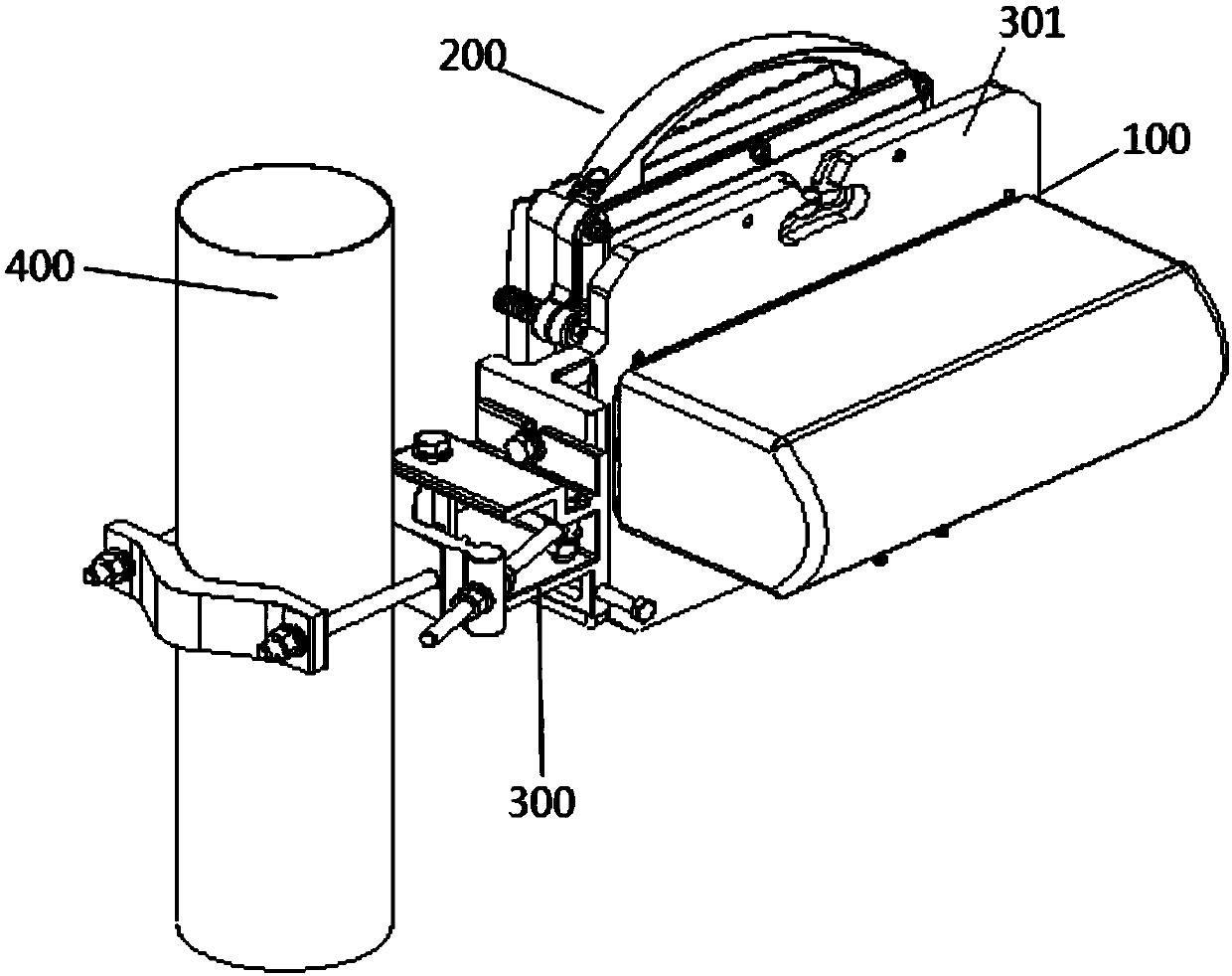 E-band wide beam antenna and antenna device