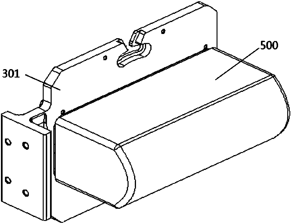 E-band wide beam antenna and antenna device