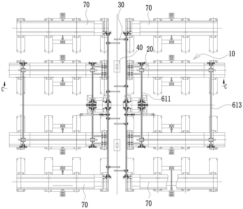 Material transportation and transferring structure