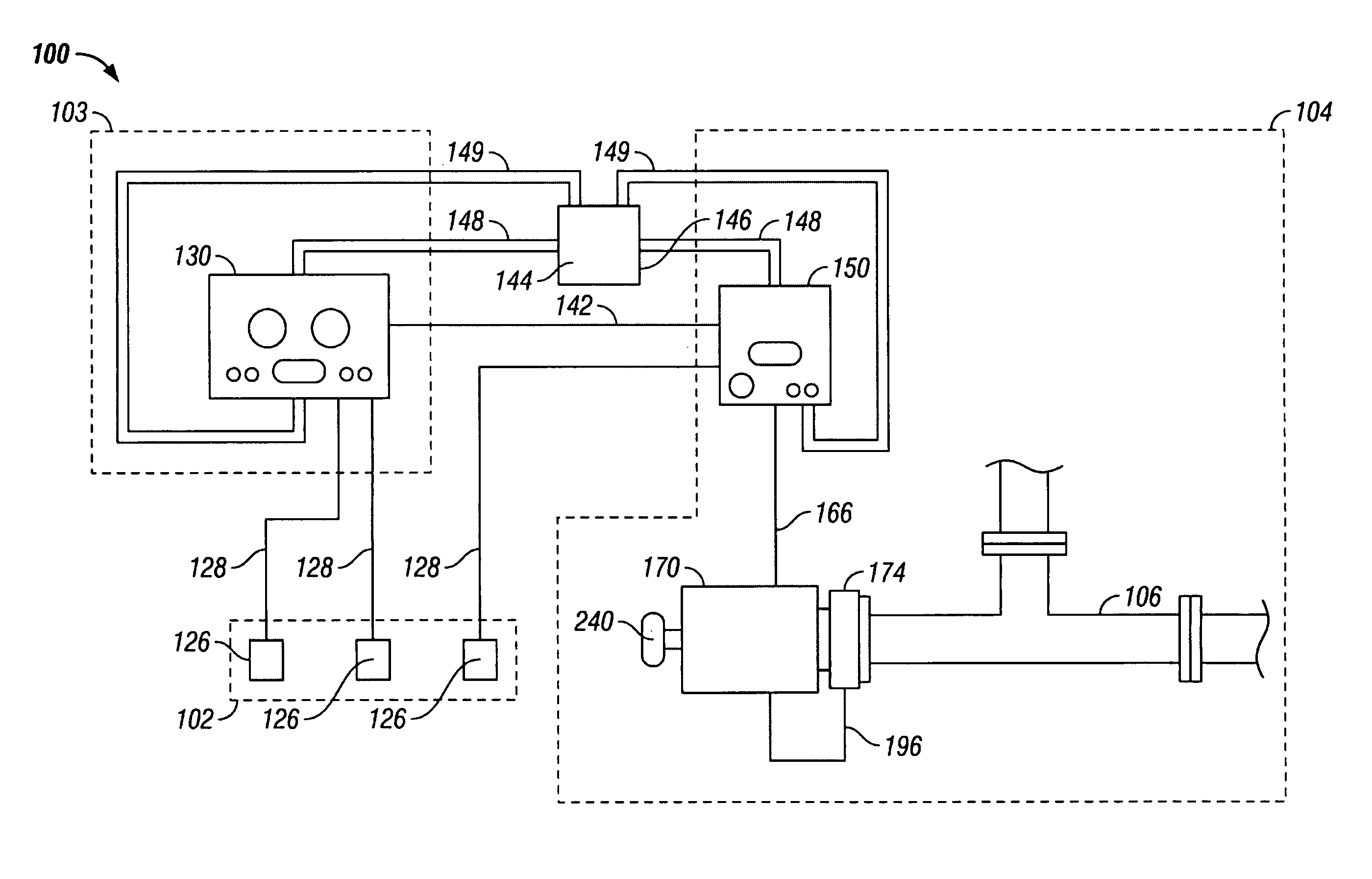 Apparatus for controlling a pressure control assembly in a hazardous area