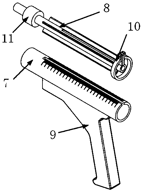 Prostate seed implantation gun and use method thereof