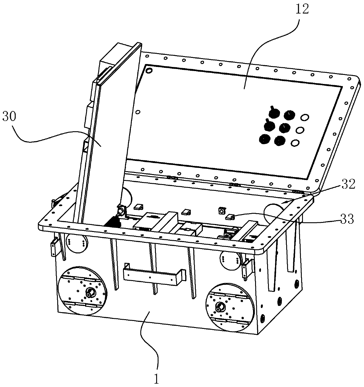 Quick-release box body of inspection robot