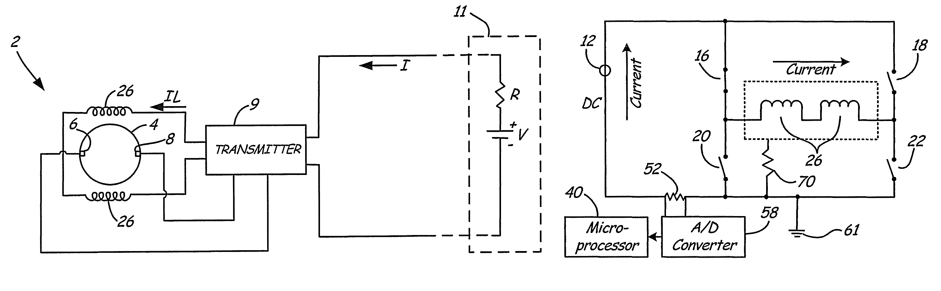 Magnetic flowmeter with coil ground path detection