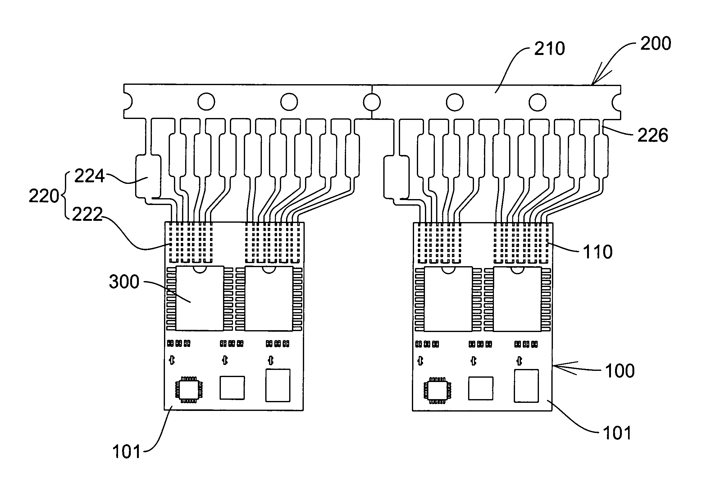 Substrate structure of secure digital input/output module interface and its manufacturing method