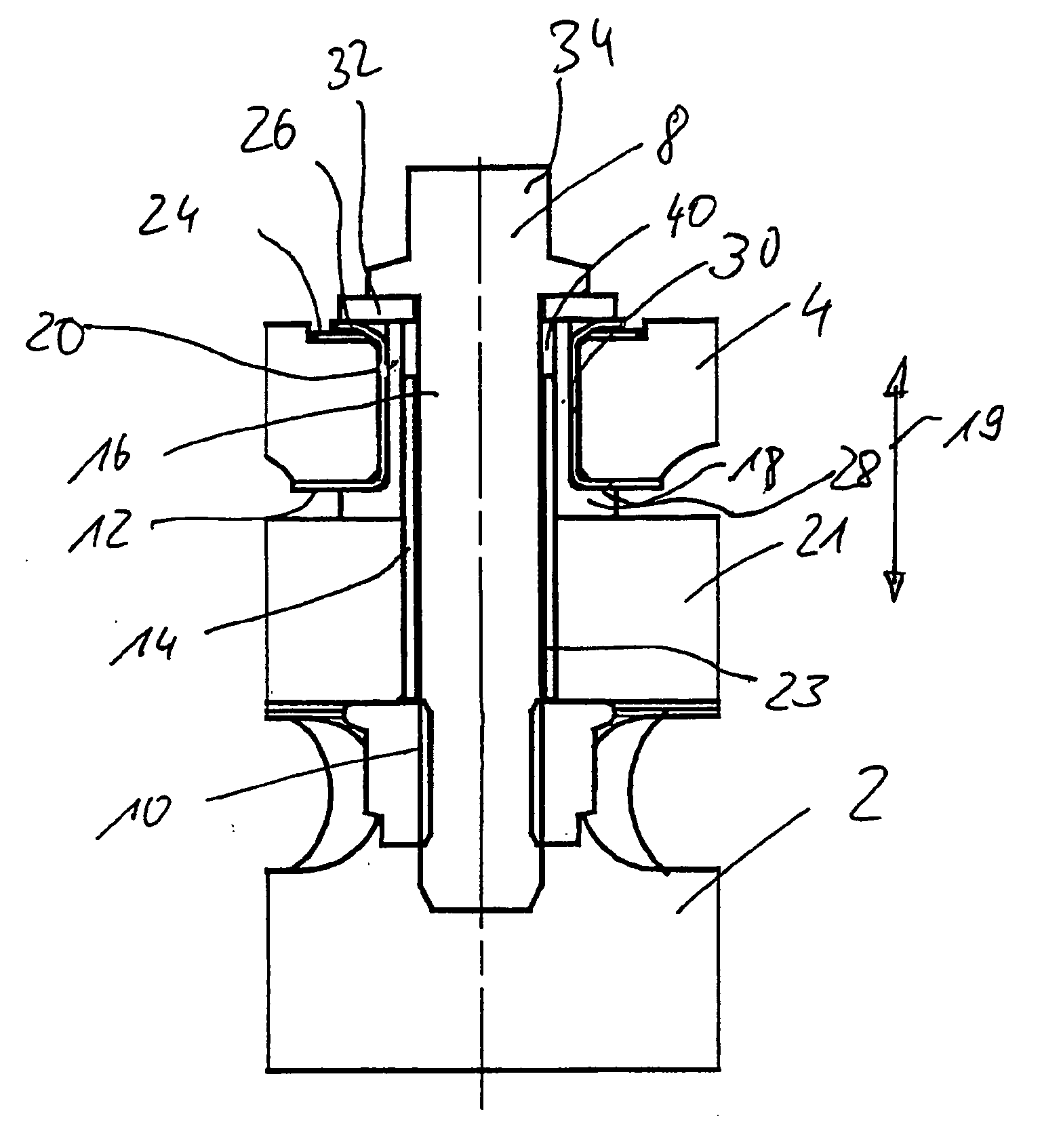 Brake disk comprising a friction ring and a linking element