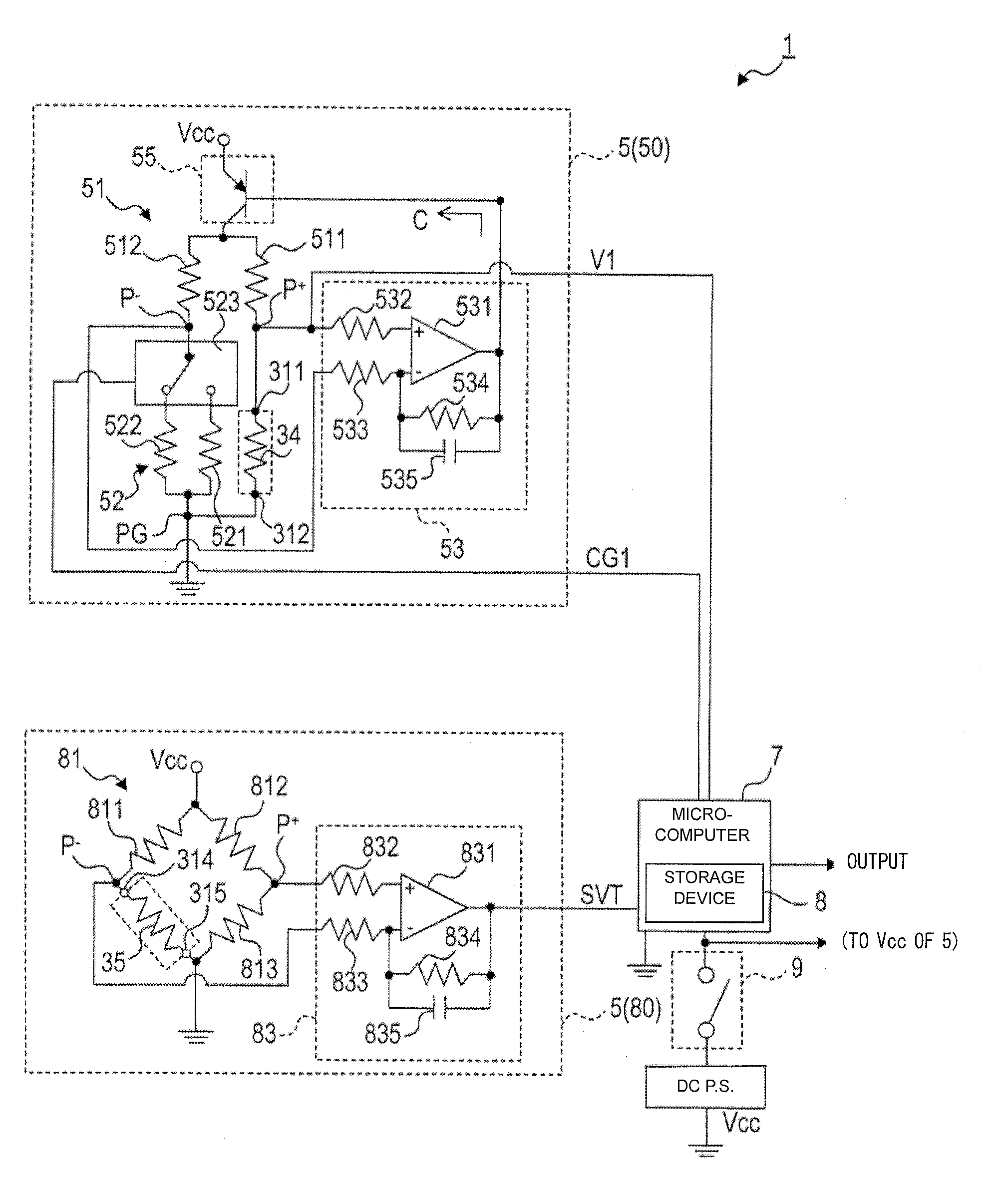 Combustible gas detection device