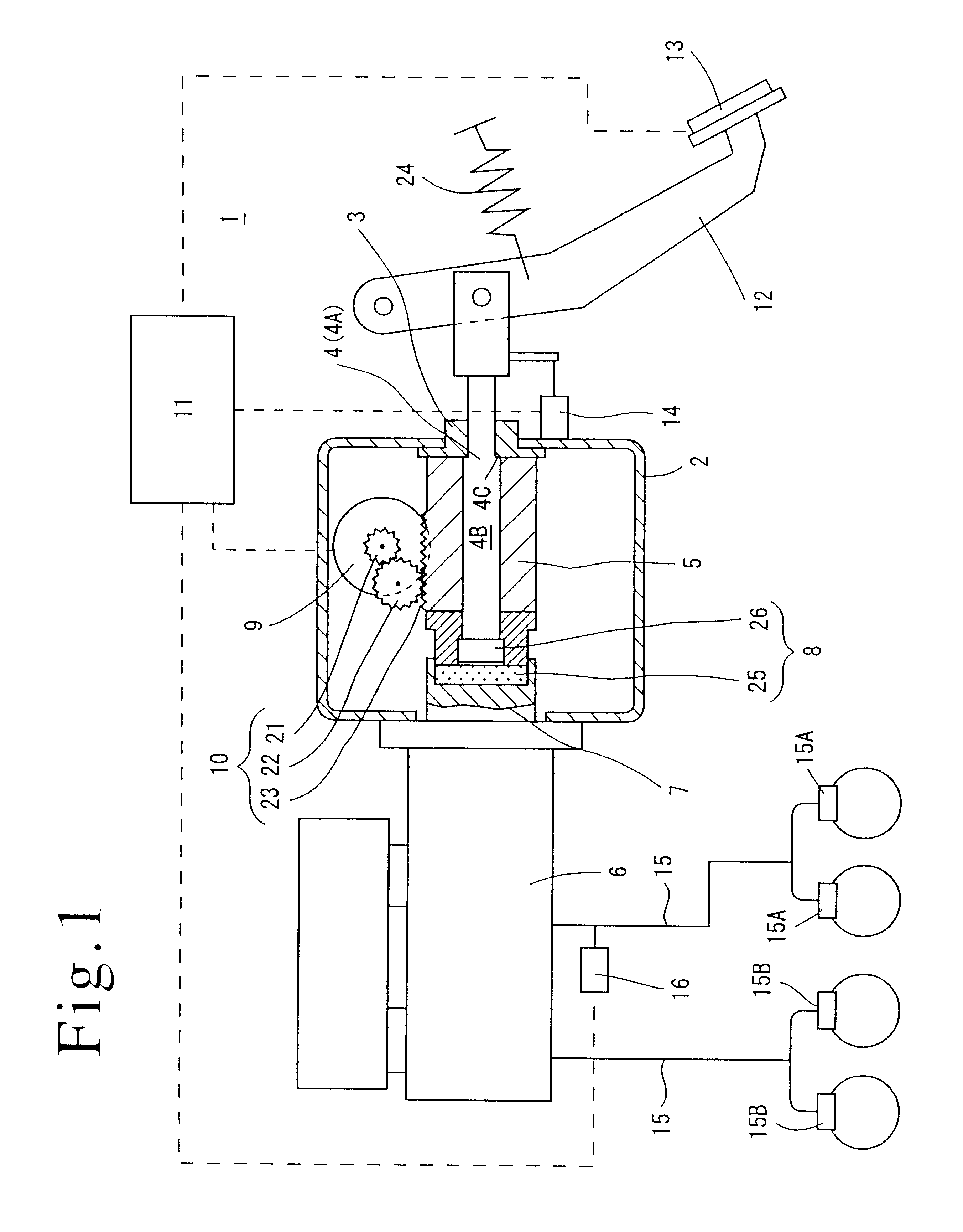 Electrically driven brake booster