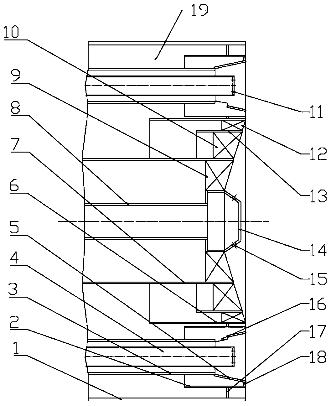 Decoupled gas combustor and application method thereof